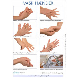 Vask hænder - klistermærke