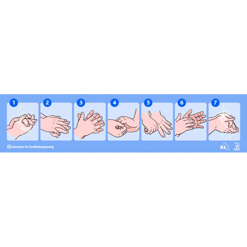 Vask børnehænder (Klistermærke)