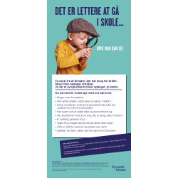 Plakat med 9 synlige tegn...